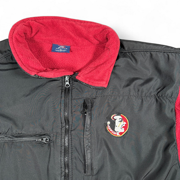 Vintage Florida State Seminoles Jacket Adult LARGE Red Black ProPlayer 90s - Picture 2 of 10